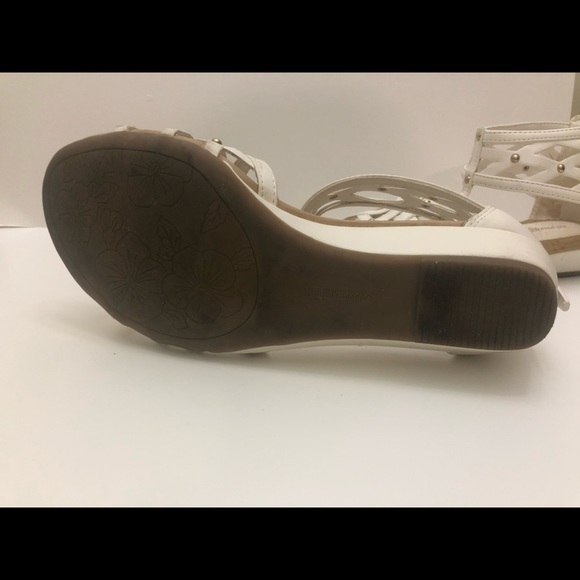 Sole sensibility white wedge gladiator sandals - Picture 5 of 6